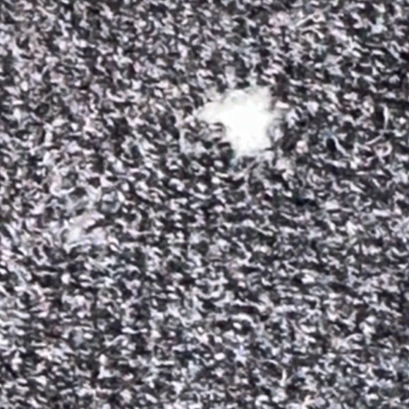 Magaschoni Cashmere Grey Open Sweater Ruffle Trim **Flaw Small Holes size L - Picture 6 of 11